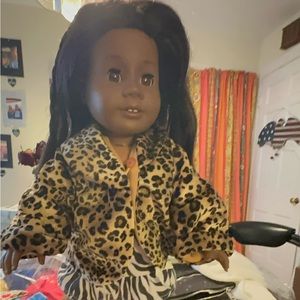 American girl doll Addy with three outfits